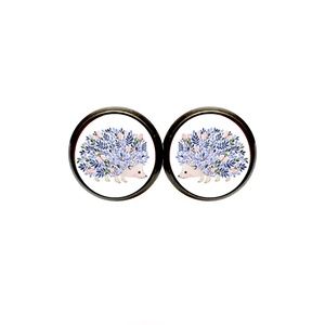 Floral Hedgehog Earrings